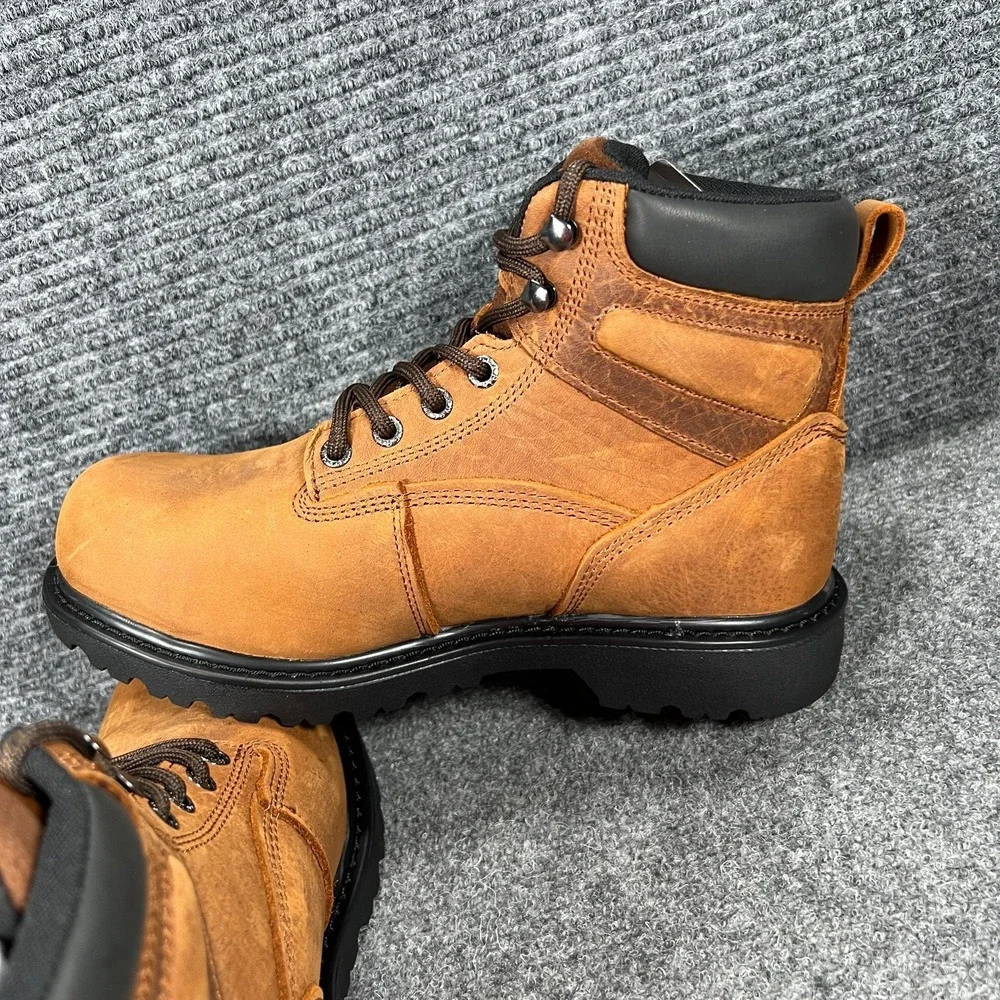 Wolverine Floorhand Boots Womens 8 Brown‎ Insulated Steel Toe Work Slip Oil Res